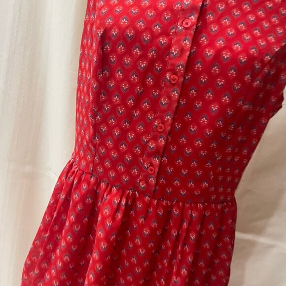 New York Company Red long Summer Dress size Medium - Picture 14 of 16